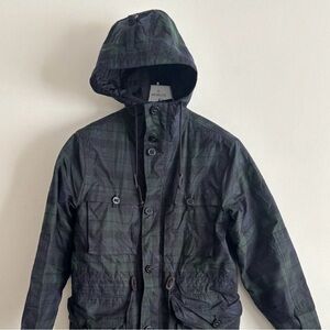 $550 Club Monaco Waxed British Millerain Cotton Military Snorkel Jacket - Small